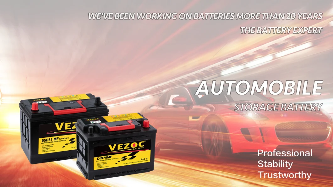 N70-80d26 Long Duration Car Battery High CCA 12V70an Auto Battery