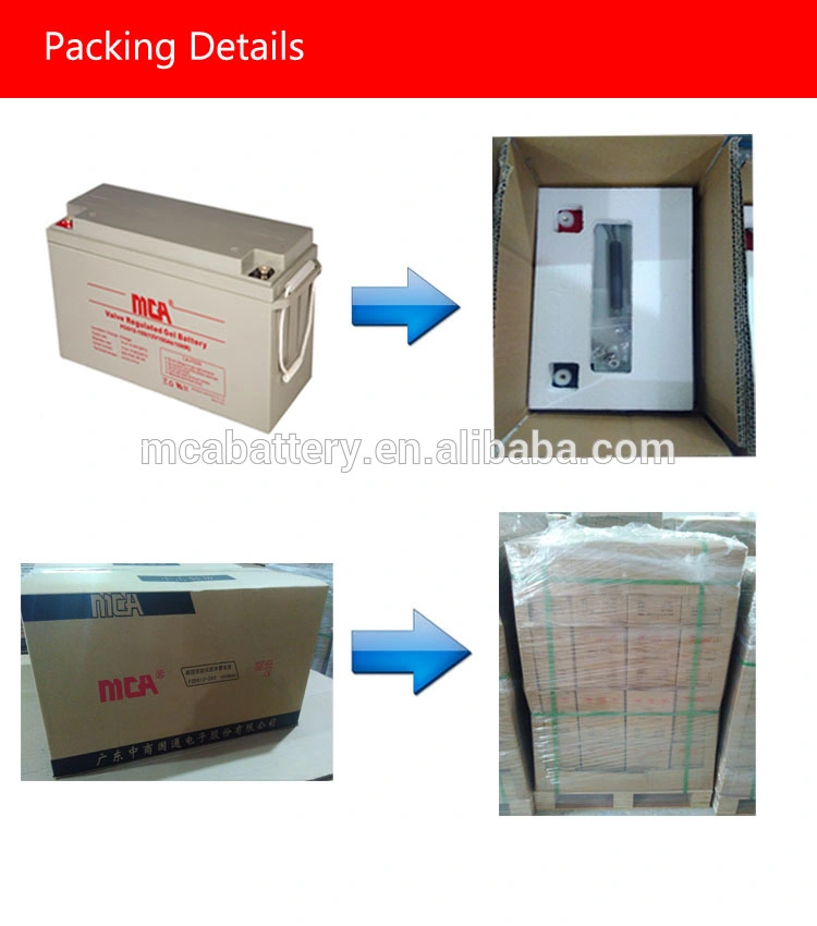 Solar Gel Storage Lead Acid Battery 12V 200ah